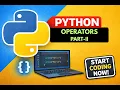 Python Operators Part-2 Explained in Hindi Python Full Course