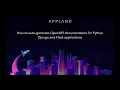 How to auto-generate OpenAPI documentation for Python Django and Flask applications