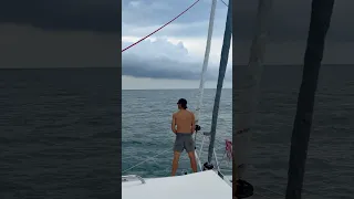Four boys, one boat, zero chill. #sailing #fishing #boys #boat