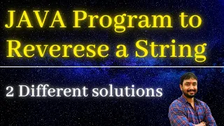 How to reverse a String in JAVA Java Interview questions and answers