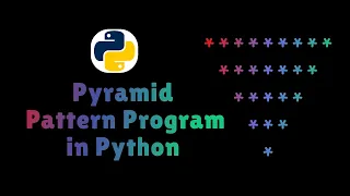 pyramid pattern program in python