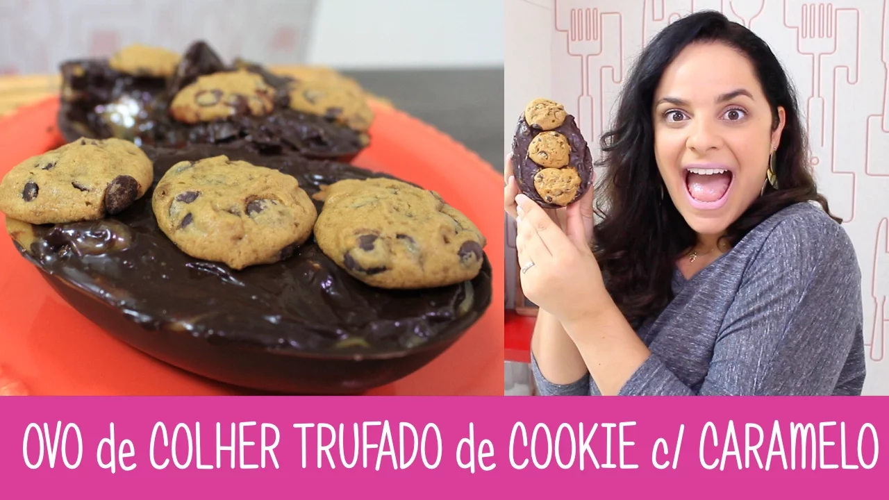 OVO DE COLHER TRUFADO DE COOKIE C/ CARAMELO (VEGANO) EP 299 RECEITAS DA MUSSINHA