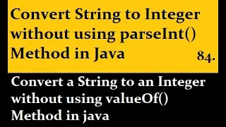 Convert String to Integer without using parseInt Method in Java