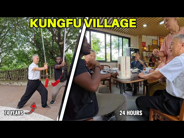 Kung Fu Village Exploration: Authentic Chinese Culture & Scenery A Black Man survived 24 HOURS at this Kungfu Village in China.