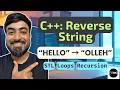 Reverse a String in C Using STL Loops Recursion