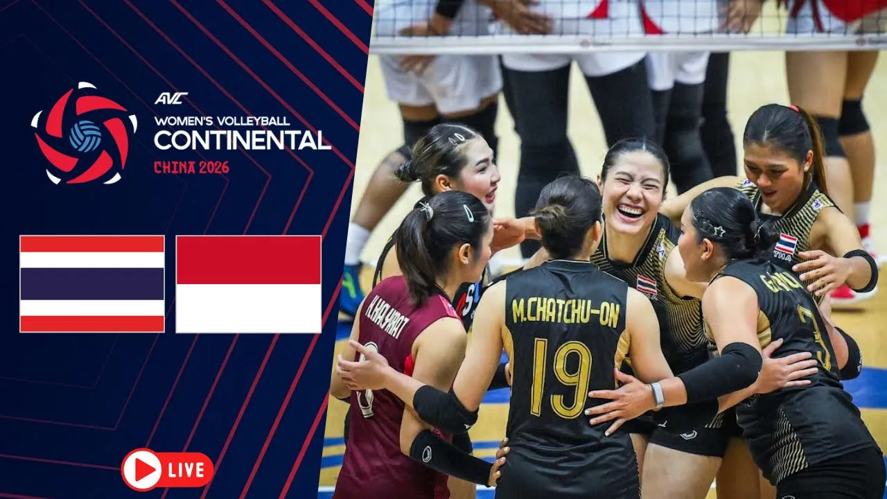 Thailand 🇹🇭vs🇮🇩 Indonesia AVC Women’s Continental Championship 2026 | Tianjin, China
