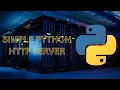 How to run a simple HTTP server in Python Hindi