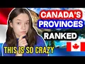 European Reacts to the BEST \u0026 WORST Canadian Provinces 🇨🇦