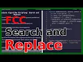 Search and Replace - freeCodeCamp Challenge