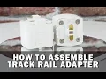 How to assemble a track rail adapter for pendant light