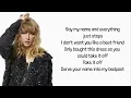Download Lagu Taylor Swift - Dress (Lyrics)