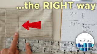 How to Hem Dress Pants No Show Hem The Daily Sew