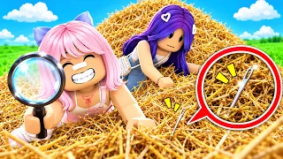 QUEM ACHAR A AGULHA no PALHEIRO GANHA! ROBLOX