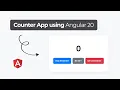 How to create a Counter App in Angular 2025 Angular Mini Project for Beginners