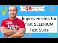 Selenium WebDriver framework Improvements for first Selenium Test Suite part 2