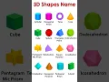 3D Shapes Name