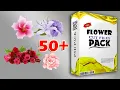 flower png psd file free download