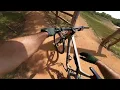 Ripping laps on my XC bike at Bentonville skills park castle