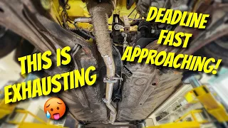 ep 8 installing techtonics tuning downpipe u0026 exhaust for vr6 swapped mk1 rabbit cali mk1 part 8