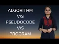 Algorithm Pseudocode Program