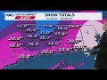 Looking at snow totals in Connecticut from blizzard