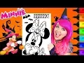 Coloring Minnie Mouse Halloween Disney Coloring Page Prismacolor Markers KiMMi THE CLOWN