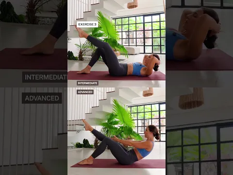 My 5-Min Morning Burn Belly Fat Workout ☀️ #pilates #bellyfat @LillySabri