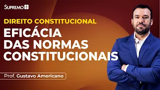 EFICÁCIA DAS NORMAS CONSTITUCIONAIS | Prof.: Gustavo Americano