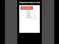 Auto Complete Dropdown Menu in CSS