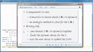Support Vector Machines w Python SMO Sequential Minimal Optimization