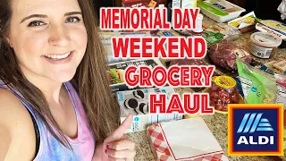 ALDI MEMORIAL DAY WEEKEND GROCERY HAUL WITH PRICES DONE WITH GROCERY PICKUP