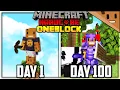Download Lagu I Survived 100 Days on ONE BLOCK in Hardcore Minecraft... Here's What Happened