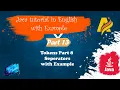 Java Tutorial Part13 Tokens Part8 Seperators