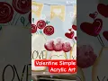 Romantic Acrylic Art DIY Valentine s Day Canvas Craft