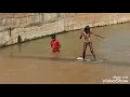 Download Lagu A village girl showing her stunt in the river