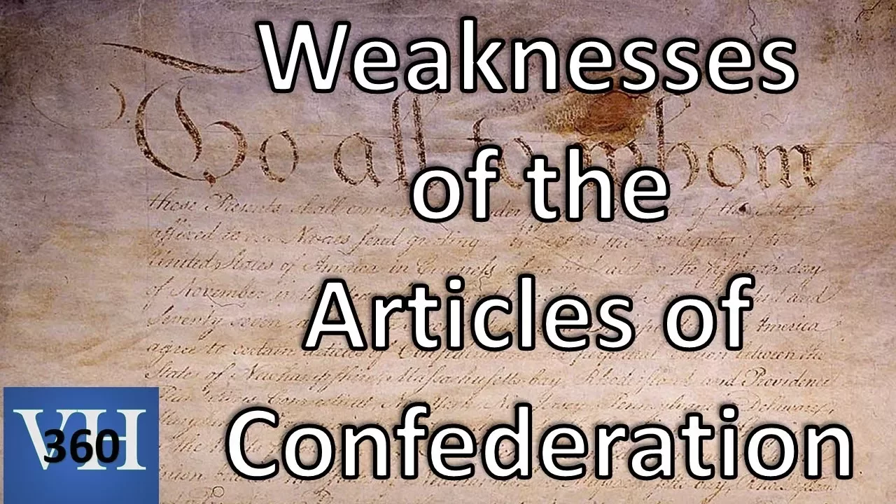 Weaknesses of the Articles of Confederation