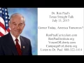 Ron Paul's Texas Straight Talk 7/13/15: Greece Today, America Tomorrow?