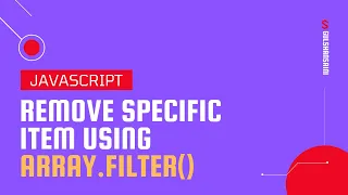 Remove a specific item from an array using ES6 array filter method