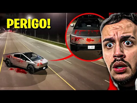 SE VOCÊ VER SANGUE EM UMA CYBERTRUCK, PEÇA AJUDA! (É MUITO PERIGOSO)