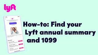 How-to Find your Lyft annual summary and 1099 Tutorial Learn with Lyft