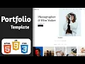 How To Create Personal Portfolio With Responsive And Source Code HTML CSS JavaScript V4 Sky Code