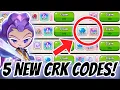 5 NEW CRK CODES