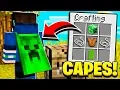 How to CRAFT CAPES in Minecraft Tutorial Pocket Edition Xbox PC