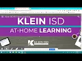 How to access Klein Isd at home learning website