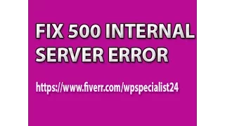 How to fix 500 internal server error in wordpress । what causes for 500 server error