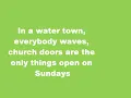 Water Tower Town- Scotty McCreery, Lyrics