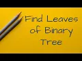 366 Find Leaves of Binary Tree Python Tree full walkthru
