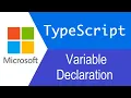 TypeScript Tutorial Variable Declaration