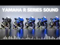 Yamaha YZF-R Series Ultimate Exhaust Sound Comparison | R125 R15 R25 R3 R6 R7 R1 R1M