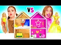 Download Lagu Строим Удивительный Кукольный Домик для Барби | Дорогой vs Дешевый Челлендж от BaRaDa Challenge